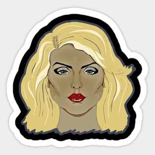 Blondie icon colour Sticker